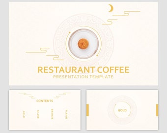 Restaurant Coffee Presentation Slides Template