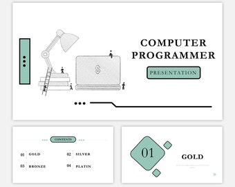 Modèle Powerpoint de projet de programme informatique, Google Slides, modèles Keynote