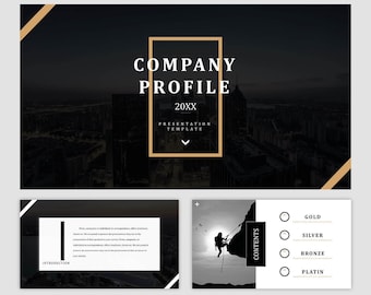 Minimal Company Profile Powerpoint Template