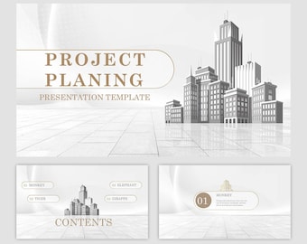 Project Planning Architecture Powerpoint Template