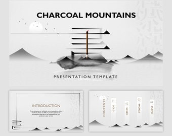 Charcoal Style Powerpoint Template