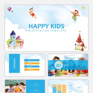 Plantilla de PowerPoint Happy Kids