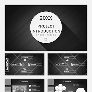 Projekteinführung Powerpoint Vorlage, Google Slides, Impulsvorlage