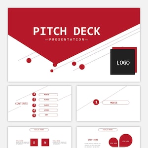 Minimal Pitch Deck PowerPoint template