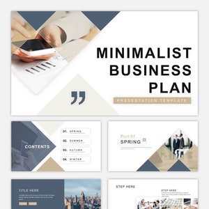 Minimalist Business Plan Powerpoint Template