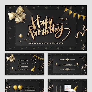 Happy Birthday Party PPT Vorlage