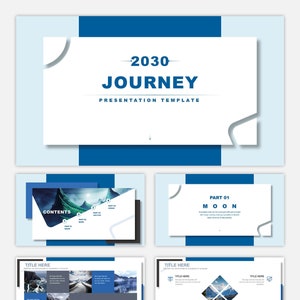 Modern Clean Journey Powerpoint Template