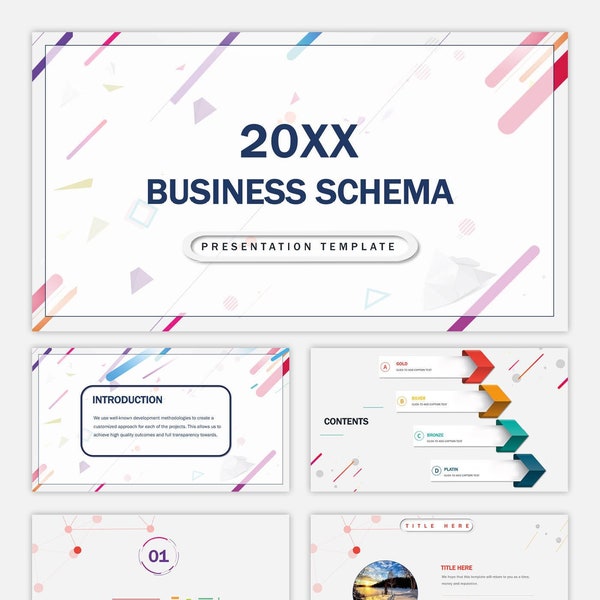 Business Management Schema Powerpoint Template