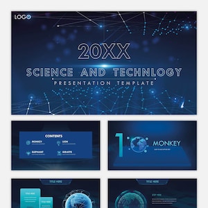 Science and Technology Powerpoint Vorlagen, Google Slides & Impulsvorlagen