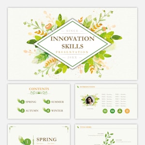 Innovation Skills PowerPoint template
