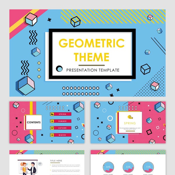 Retro Modern Style Powerpoint Template