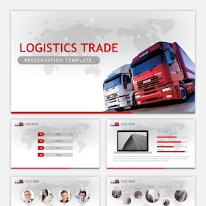 Modern clean Style Logistics Trade Powerpoint Template
