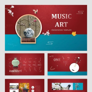 Music Art Studio Powerpoint Template