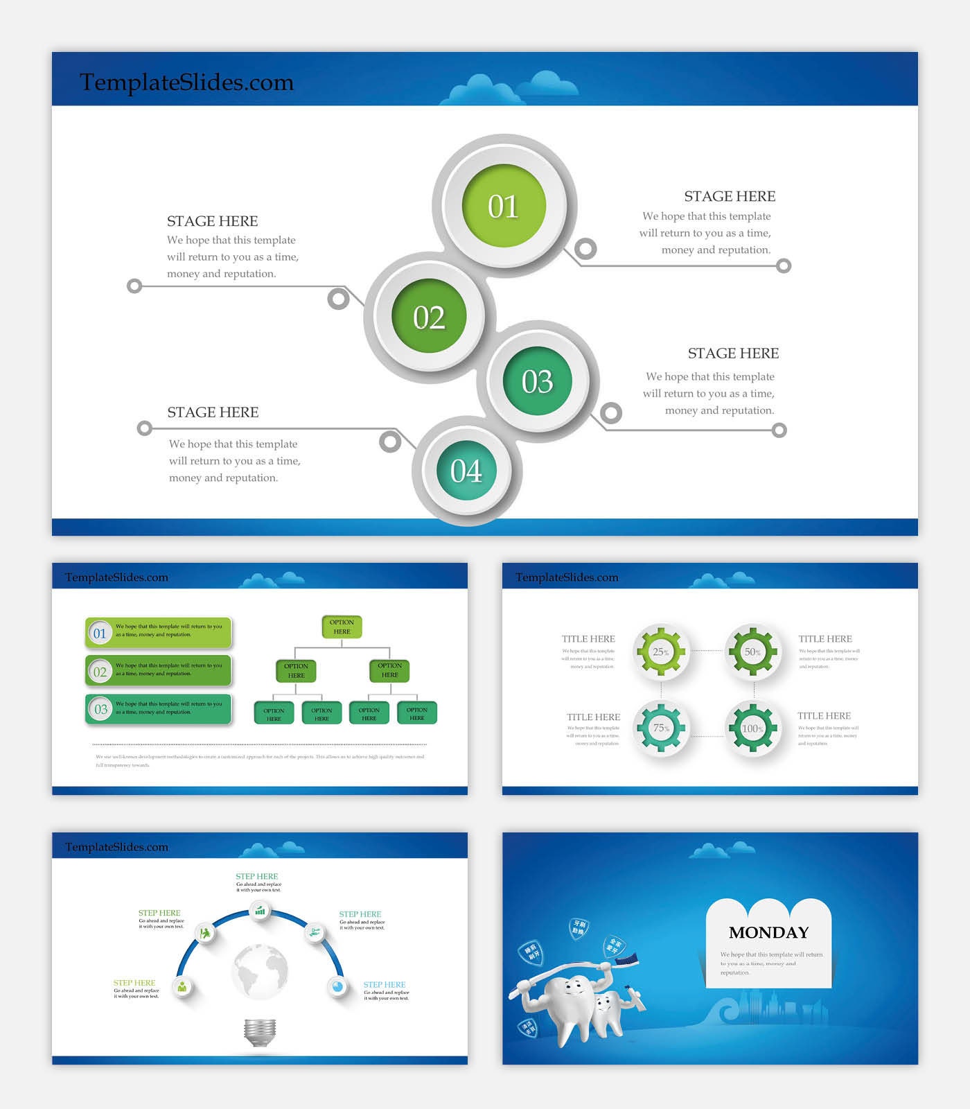 Teeth Powerpoint Dental Happy Teeth Powerpoint Template - Etsy