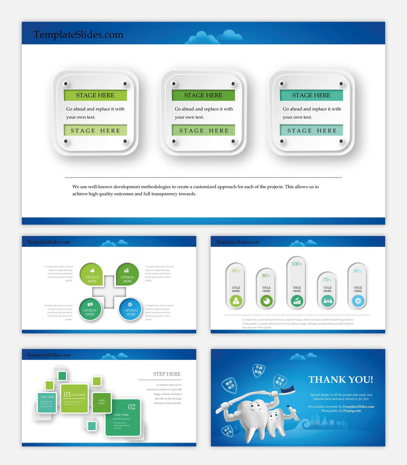 Teeth Powerpoint Dental Happy Teeth Powerpoint Template - Etsy