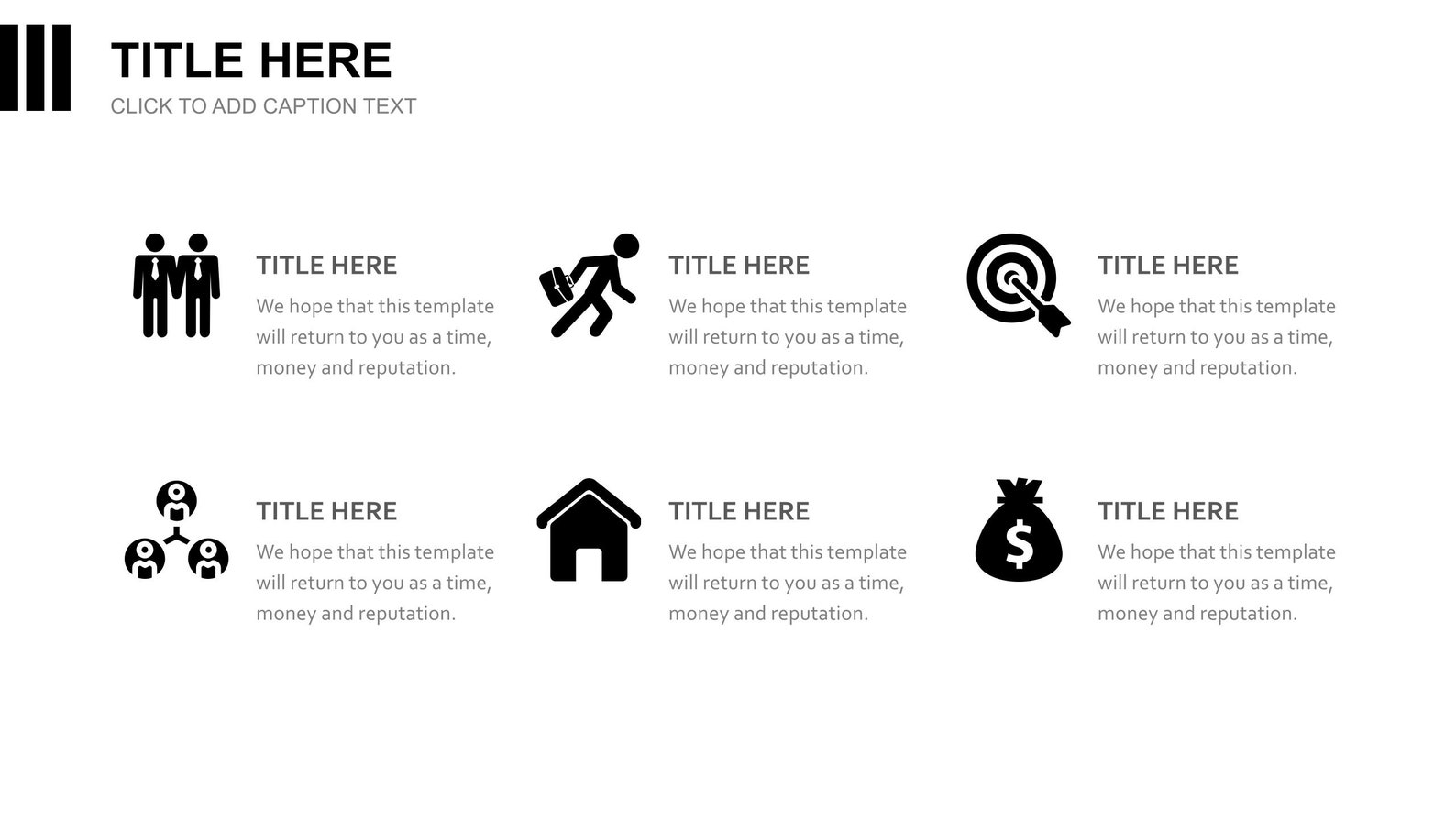 Modern Clean Black and White Powerpoint Template, Google Slides