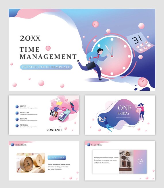 Time management PowerPoint template and Keynote Slide