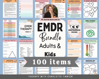 EMDR bundle, Eye movement psychotherapy bundle, EMDR scripts, EMDR kids, trauma therapy, ptsd therapy, trauma therapy, trauma kids, cptsd