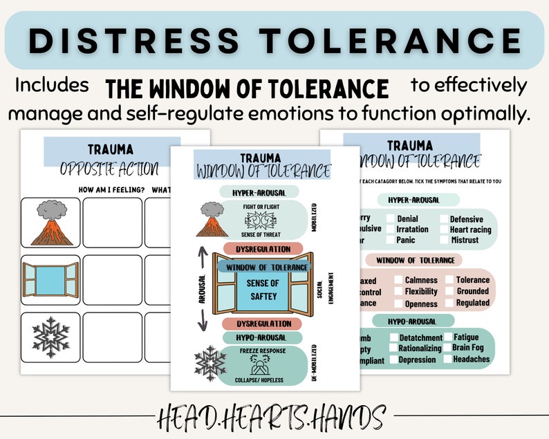Distress Tolerance Worksheets Bundle DBT Worksheets DBT Bundle ACT