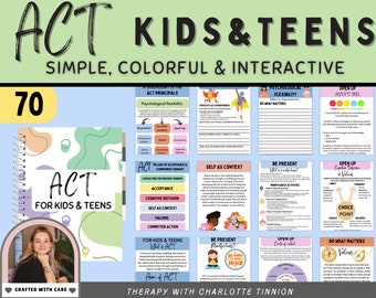 ACT for teens worksheets, acceptance and commitment therapy teens, ACT workbook, ACT teens, act therapy, act, act therapy worksheets