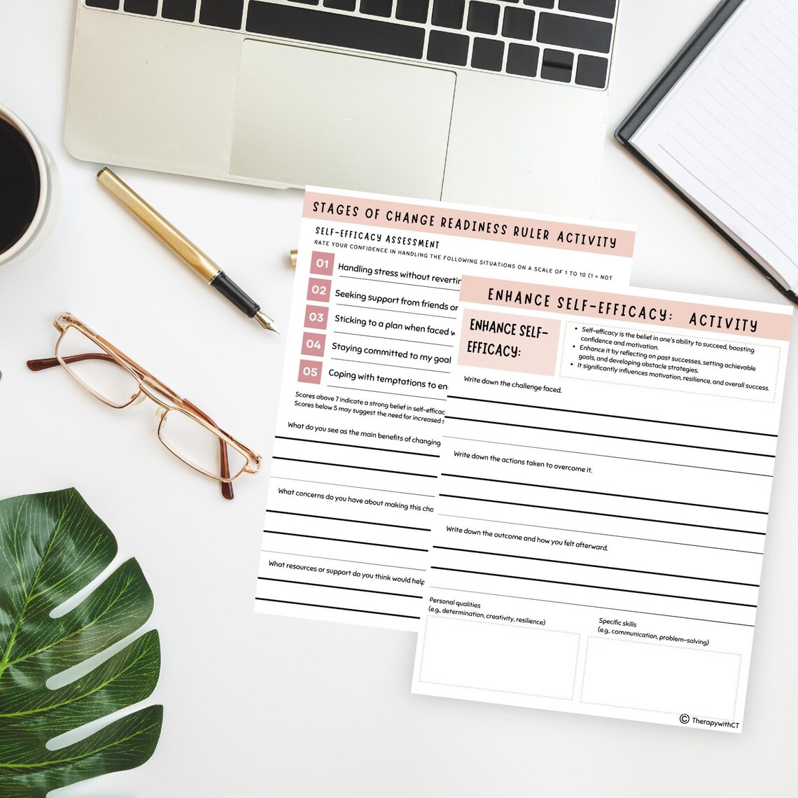Stages of Change Worksheet, Motivational Interviewing (digital Download ...