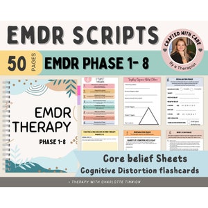 EMDR script phase 1-8, Eye Movement Psychotherapy, EMDR equipment, EMDR worksheets, trauma worksheets, desensitization and reprocessing,sel image 1