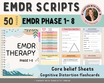 EMDR script phase 1-8, Eye Movement Psychotherapy, EMDR equipment, EMDR worksheets, trauma worksheets,  desensitization and reprocessing,sel