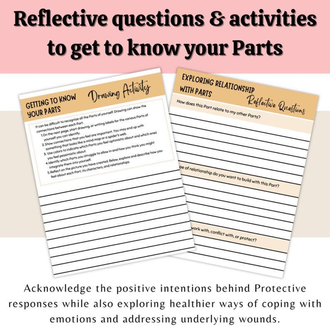 IFS Bundle, Internal Family Systems Worksheets, IFS Cheat Sheets, IFS ...