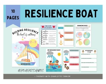 Resilience worksheets for kids, kids feelings, social-emotional learning, School Counselor, play therapy, emotional regulation, coping skill