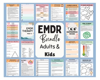 EMDR bundle, Eye movement psychotherapy bundle, EMDR scripts, EMDR kids, trauma therapy, ptsd therapy, trauma therapy, trauma kids, cptsd