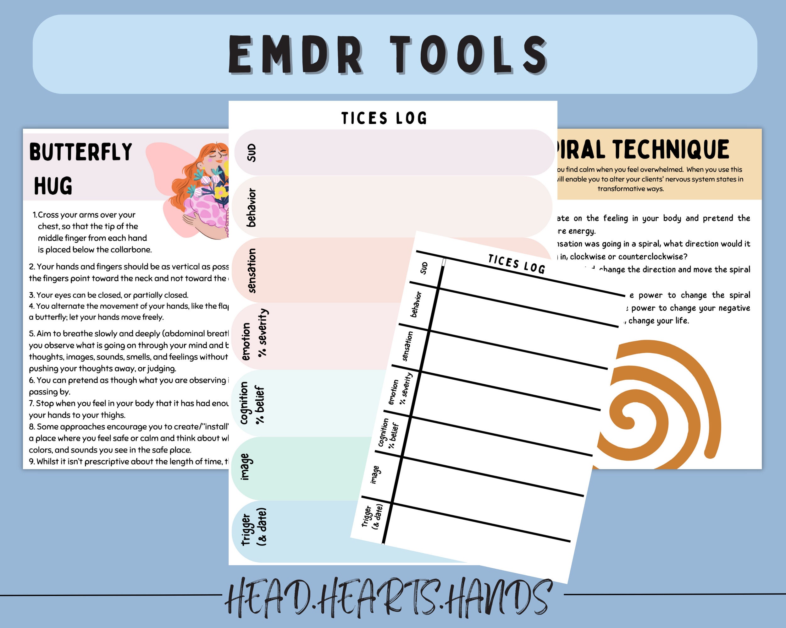 EMDR Therapy Bundle, Worksheets and Scripts for Adults & Kids - Etsy