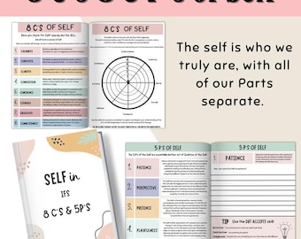 IFS Self Compassion Worksheets, IFS 8C's of Self, IFS Exercises and Handouts , Self-Validation Tool, Self Energy, Inner Critic Support