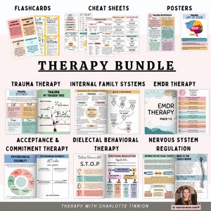 Feuilles de travail pour l'ensemble de thérapie, outils de conseil, psychoéducation, ensemble IFS, ensemble DBT, scripts EMDR, ensemble d'actes, feuilles de travail sur la théorie polyvagale