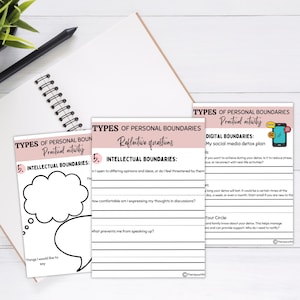 Personal Boundaries Workbook, Healthy Relationships (Worksheets) image 6
