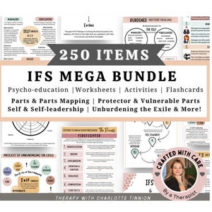 Therapy Bundle Worksheets, Counselling Tools, Psychoeducation, IFS ...