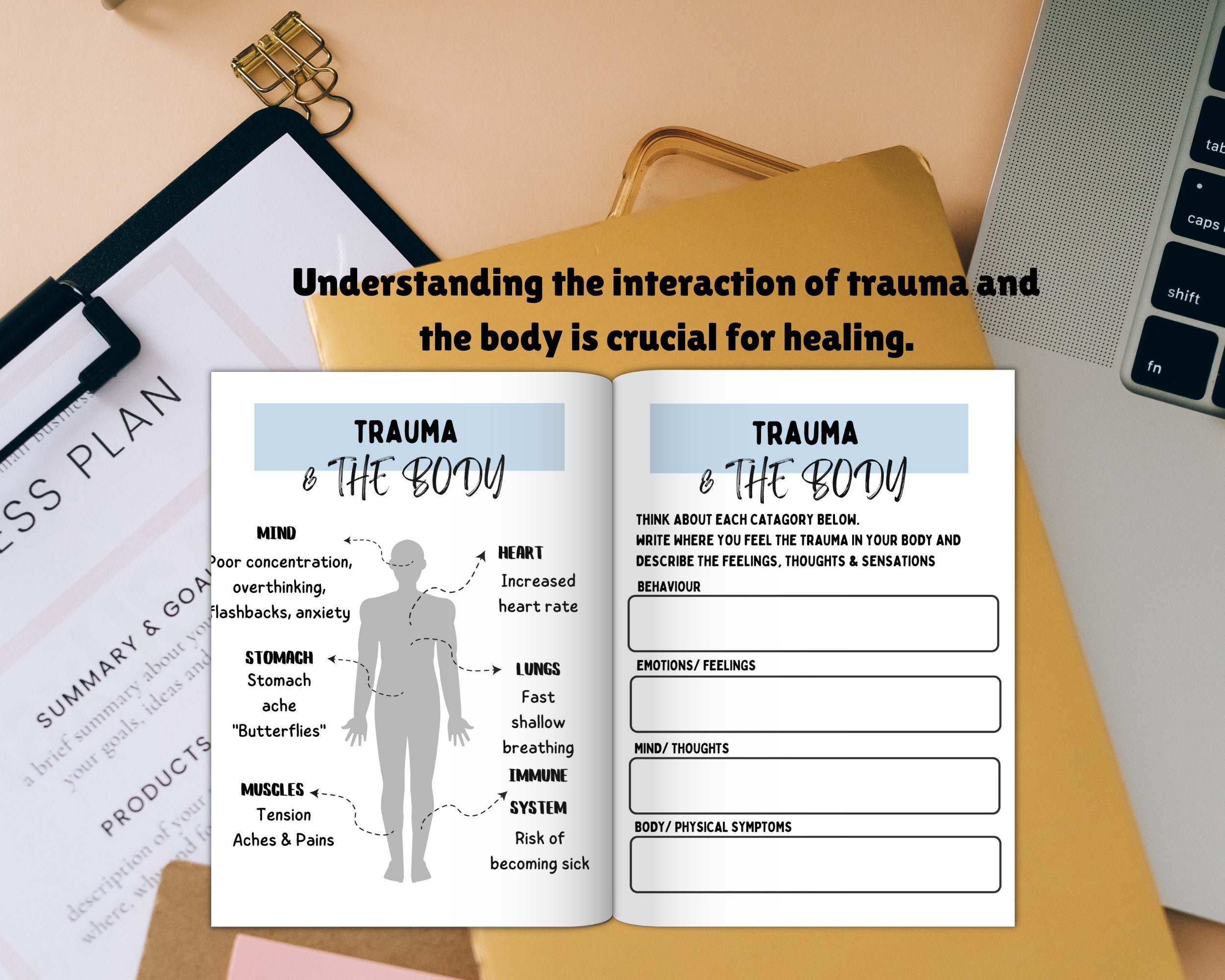 Trauma Therapy Workbook for Adults, Fight Flight Freeze Response ...