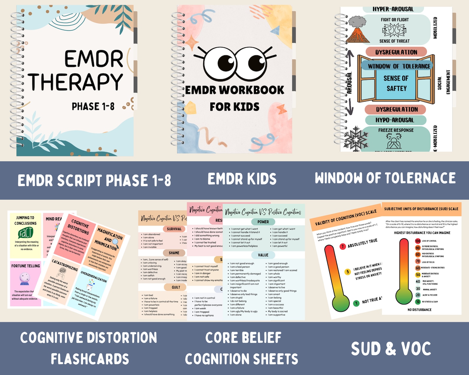 EMDR Therapy Bundle, Worksheets and Scripts for Adults & Kids - Etsy