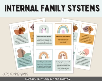 Preguntas de terapia IFS, Terapia de Sistemas Familiares Internos, Hoja de referencia IFS, Indicaciones para el diario IFS, Mapeo de partes, Crítico interno, Partes internas