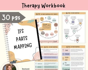 Ejercicio de mapeo de partes del IFS, sistema familiar interno, hojas de trabajo del IFS, hojas de referencia del IFS, trabajo de partes, exploración de partes, regulación emocional