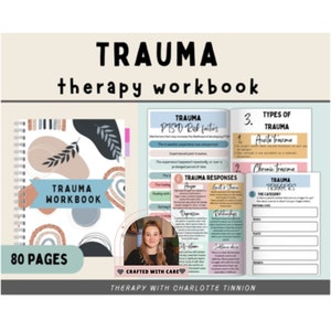 Trauma Therapy Workbook for Adults, Fight Flight Freeze Response, Somatic Awareness, Crisis Therapy Worksheets,C-PTSD, Trauma Healing