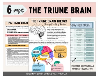 Triune Brain Model, trauma and the brain, healing trauma, trauma response, anxiety relief, EMDR, CPTSD, flipping your lid, trauma worksheets