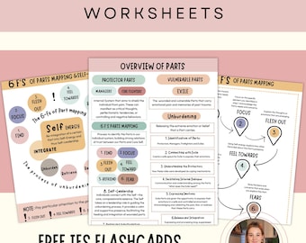 IFS worksheets internal family systems, IFS workbook, Parts Mapping Exercise, Ifs Parts Work, Ifs cheat sheets, IFS Therapy Questions, ifs