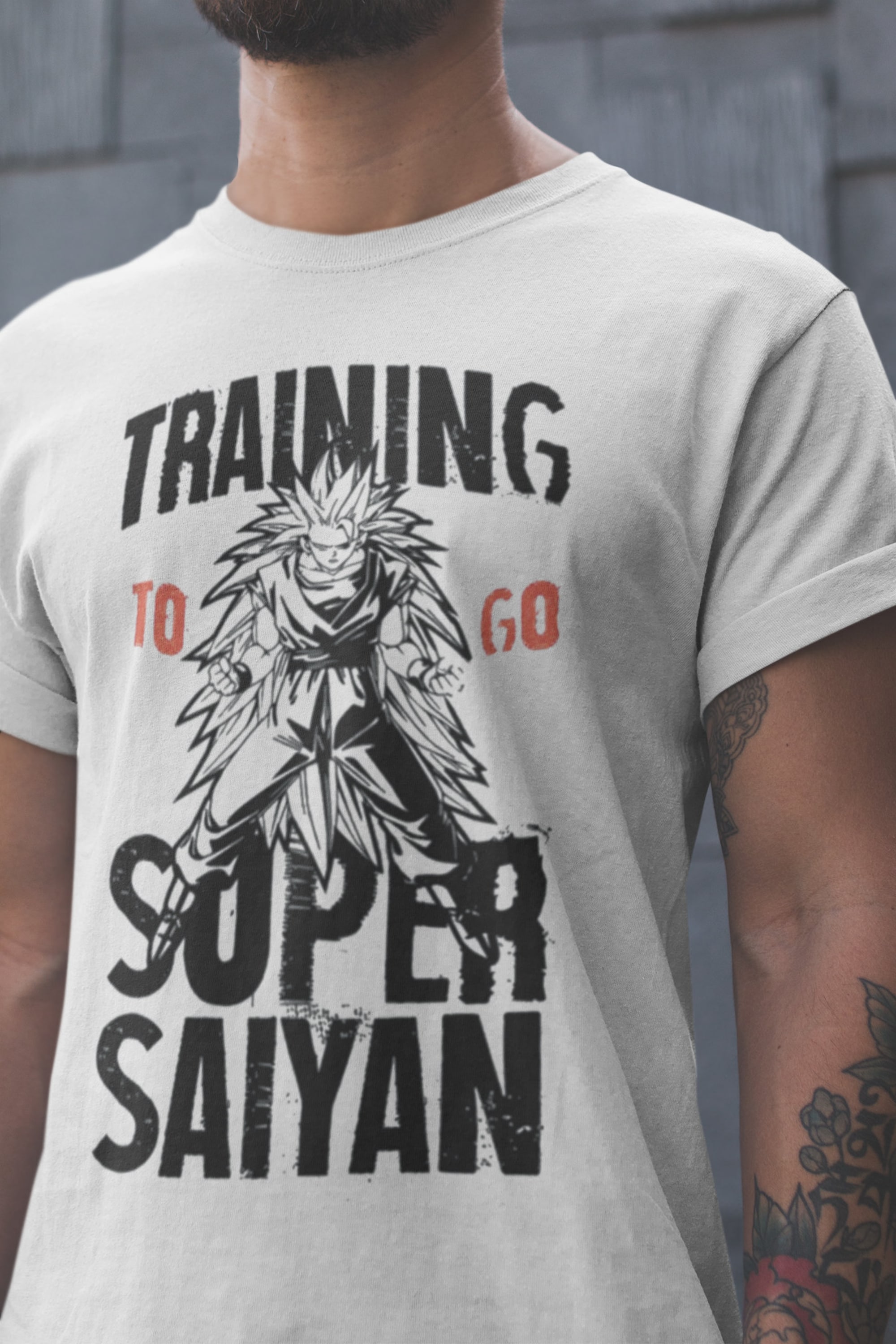 Training To Go Super Saiyan T Shirt Gym Goku Dragon Ball Z Gt Crossfit