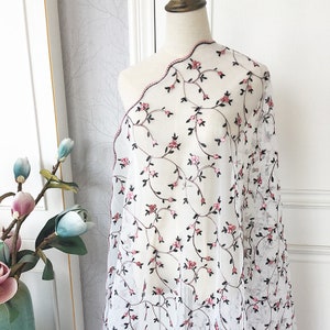 Blumen-Spitzenstoff,Hochzeit Tüll Mesh-Gewebe,Bestickter Stoff,Hochzeits-Spitzenstoff,Brautkleid-Gewebe,Blumen-Gewebe,Füllmaterial