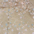 Flower Mesh Fabric,Wedding Tulle Mesh Fabric,Embroidered Flower Fabric,Wedding Fabric,Bridal Dress Fabric,White Mesh Fabric,Fabric By Yard product logo