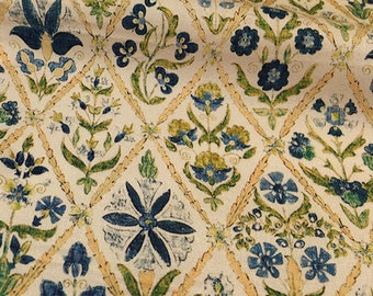 Floral Cotton Fabric,Pillow Fabric,Floral Fabric,Printed Cotton Fabric,Soft Fabric,Summer Dress Fabric,Fabric By 1/2 Yard,Cotton Fabric
