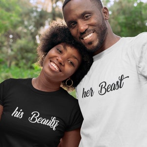 Fantastic Tees Beauty And Beast Matching Couple Hat (Beauty) - Black, Embroidered, Adjustable