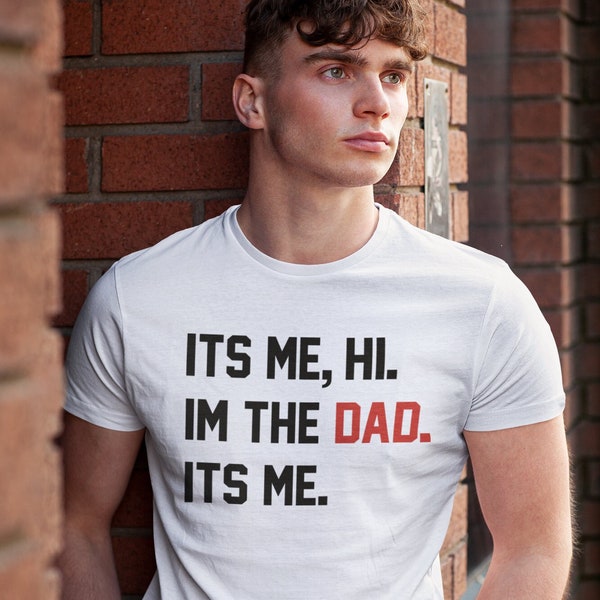 Regalo para el padre - Soy yo, Hola, Soy el papá, soy yo camisa, regalo de cumpleaños, camisa única del día del padre - traje único de gira musical - ropa para hombre