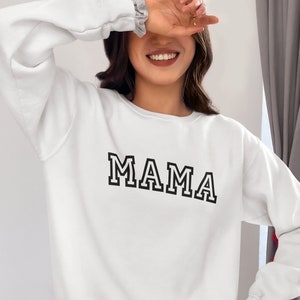 Spring Womens Clothing - Mama Sweatshirt - Wedding Gift for Mom - Fashion Womens Clothing - Best Mothers Day Gift - Trending Outfit