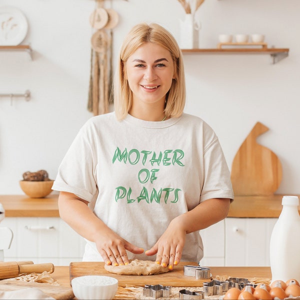 Floral Clothing - Gardening Tops and Tees - Mother of Plants Shirt - Unique Gardening Gifts for Her - Mothers Day Gift - Plants Lover